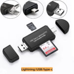 4in1 card reader Micro+2.0 A+Type C+Lightning - Image 5