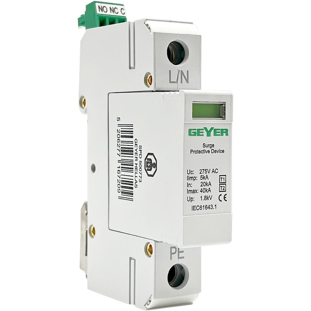 500773_4 Geyer Αντικεραυνικό AC 1P τύπος Τ1 +Τ2 - Image 1