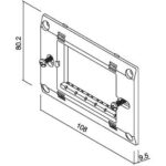 Geyer Πλαίσιο στήριξης 3 θέσεων μαύρο