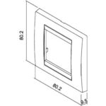 Geyer Πλαίσιο 2 θέσεων Λευκό