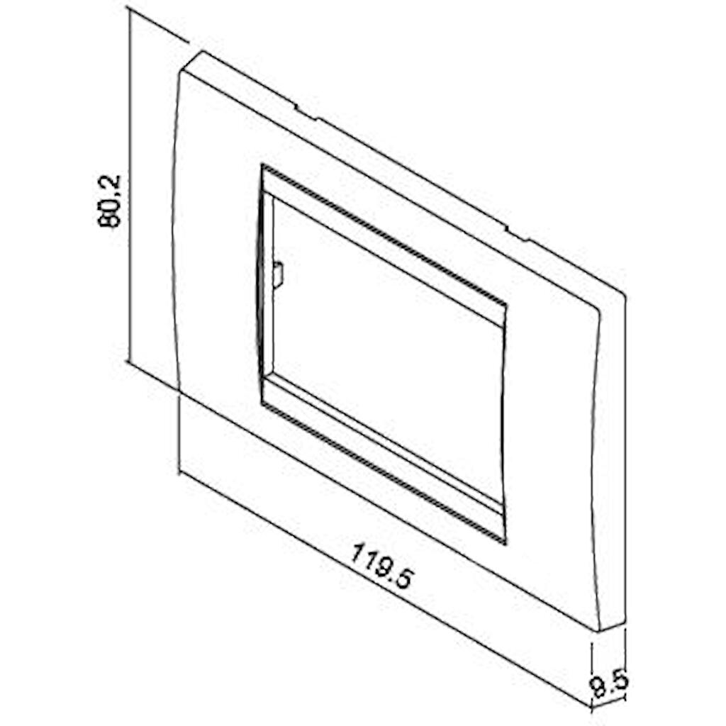 703015G_1 Geyer Πλαίσιο 3 θέσεων zebrawood - Image 1