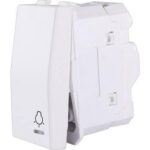 Geyer Διακόπτης απλός με εκτυπωμένη ενδεικτική λυχνία φωτιζόμενος 1 θέσης Λευκός 10ΑΧ 250V