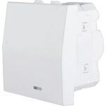 Geyer Διακόπτης απλός με ενδεικτική λυχνία 2 θέσεων Λευκός 10ΑΧ 250V - Image 2