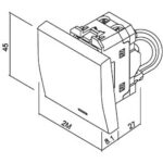 Geyer Διακόπτης απλός με ενδεικτική λυχνία 2 θέσεων Μαύρος 10ΑΧ 250V