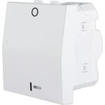 Geyer Διακόπτης διπολικός (0-1) με ενδεικτική λυχνία 2 θέσεων Λευκός 10ΑΧ 250V