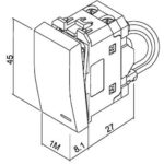 Geyer Διακόπτης Α/Ρ με ενδεικτική λυχνία 1 θέσης Λευκός 10ΑΧ 250V - Image 3