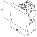 Geyer Μπουτόν 2 θέσεων Ιβουάρ 10ΑΧ250V - Image 2