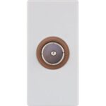 Geyer Πρίζα TV τερματική 1 θέσης Λευκή PAL/Θ 0db - Image 2