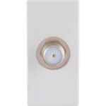 Geyer Πρίζα SAT 1 θέσης Λευκή 5MΗz - 2400MHz Θ/Θ 0db