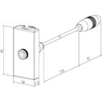 Geyer Πρίζα TV-Radio - SAT διελεύσεως 1 θέσης Μαύρη 10db