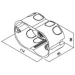 Geyer Κουτί χωνευτό 3 θέσεων γυψοσανίδας