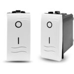 Geyer Μηχανισμός διακ.διπολικός(0-1) με φωτ. ένδειξη λευκός - Image 2