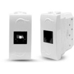 Geyer Μηχανισμός πρίζας τηλεφώνου RJ11 λευκός - Image 3