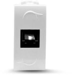 Geyer Μηχανισμός πρίζας τηλεφώνου RJ11 λευκός