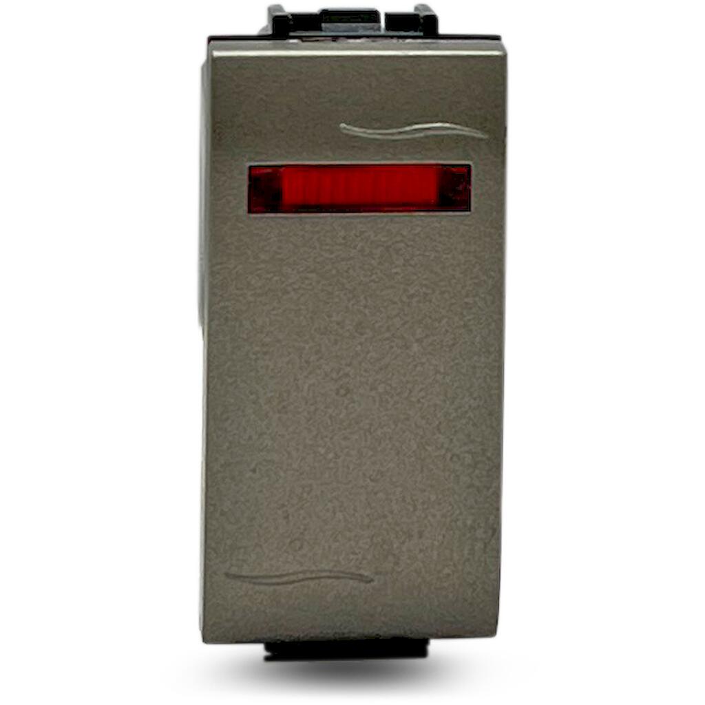 7712.2.H_4 Geyer Μηχανισμός διακ. διπολ(0-1) με φώτ.ένδειξη σατινέ - Image 1