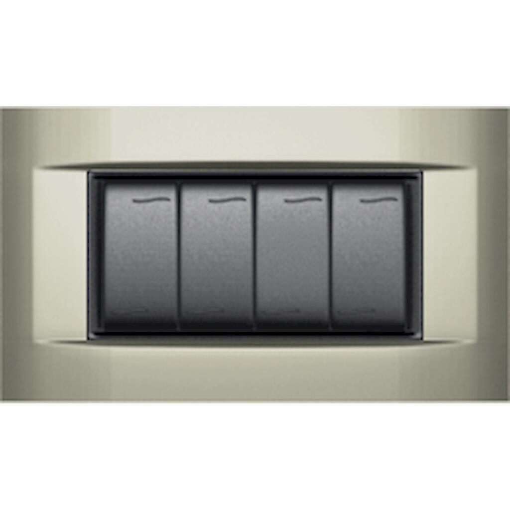 7754.G.AS_4 Geyer Πλαίσιο aqua metal 4m inox - Image 1