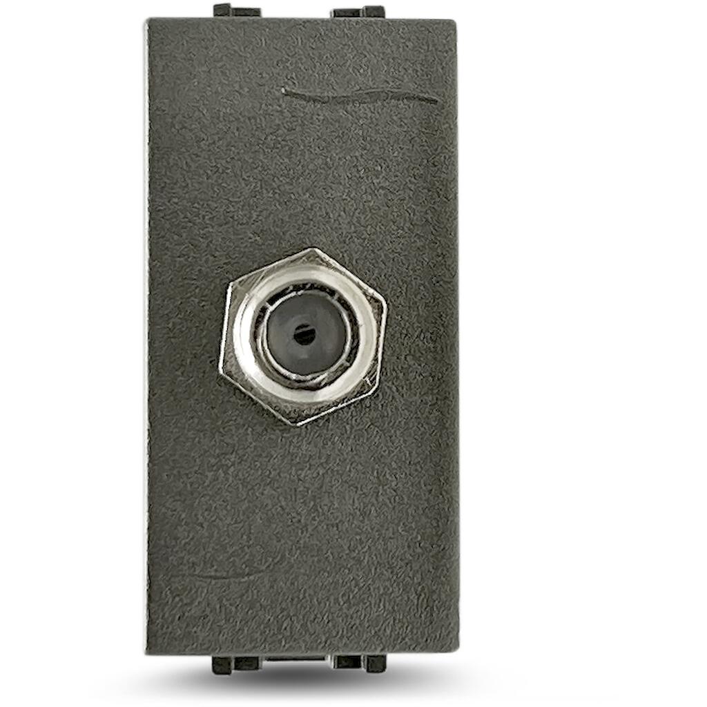 7758.F.H_4 Geyer Μηχανισμός πρίζας TV 9,5mm σατινέ - Image 1