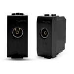 Geyer Μηχανισμός πρίζας TV 9,5mm γραφίτης - Image 2