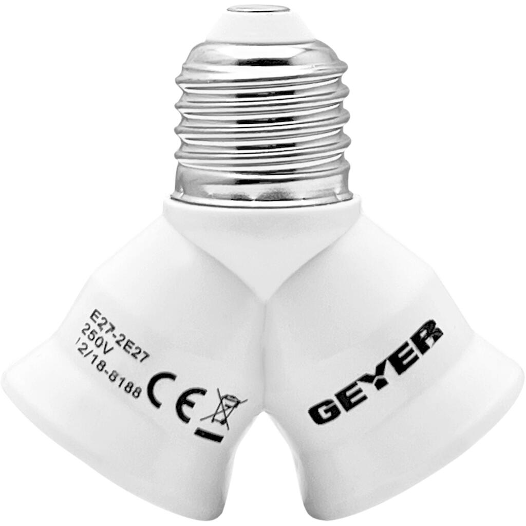 ADE272E27_4 Geyer Αντάπτορας από E27 σε 2xE27 - Image 1