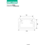 Geyer Προφίλ αλουμινίου AL004A για ταινία LED έως 10mm