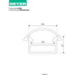 Geyer Προφίλ αλουμινίου AL024 για LED έως 10mm