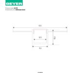 Geyer Προφίλ αλουμινίου χωνευτό AL130 για ταινία LED έως 10mm