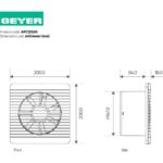 Geyer Εξαεριστήρας λευκός 15W 102m?/h 125mm - Image 2