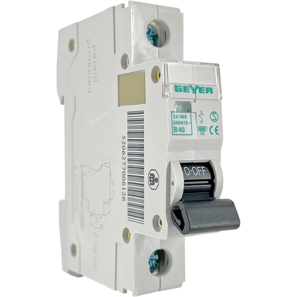 EA140B_4 Geyer Αυτόματη ασφάλεια 1P B 40A 6kA - Image 1