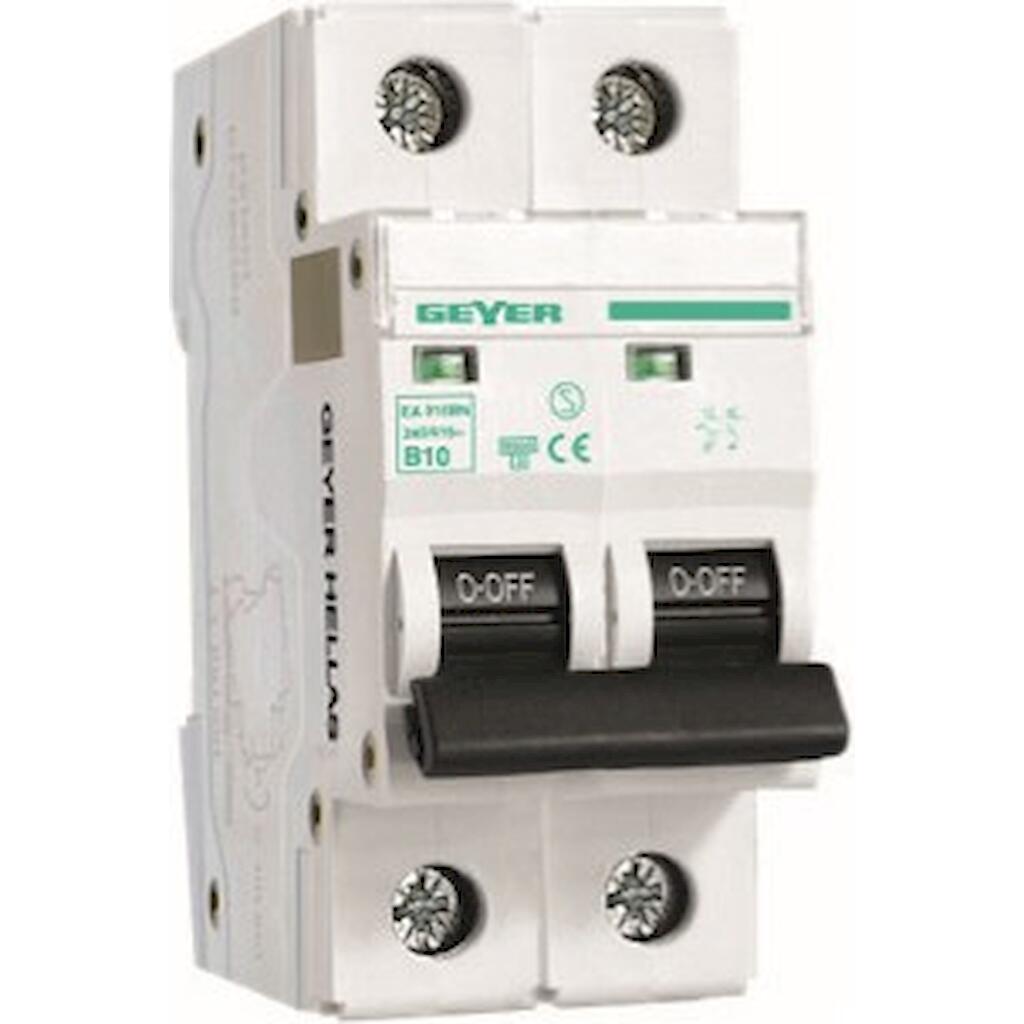 EA220C_4 Geyer Αυτόματη ασφάλεια 2P C 20A 6kA - Image 1
