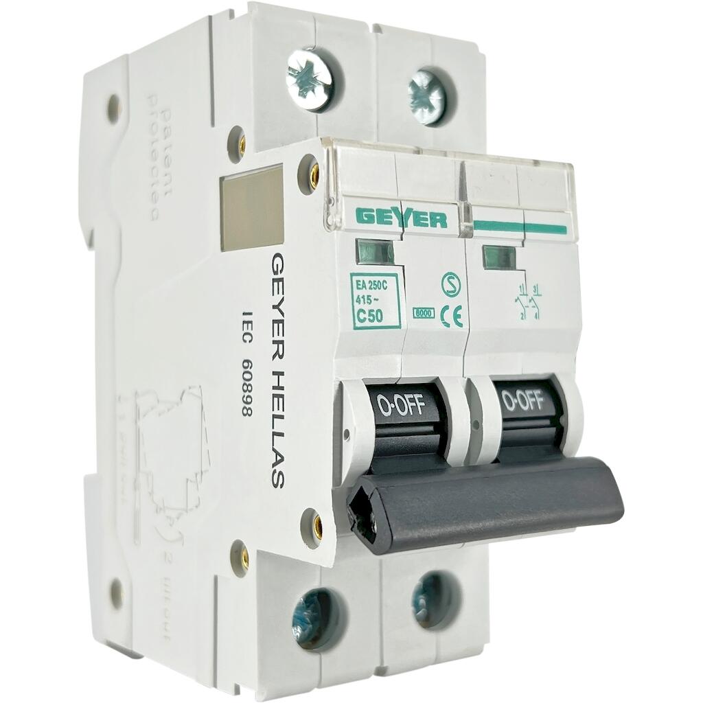 EA250C_4 Geyer Αυτόματη ασφάλεια 2P C 50A 6kA - Image 1
