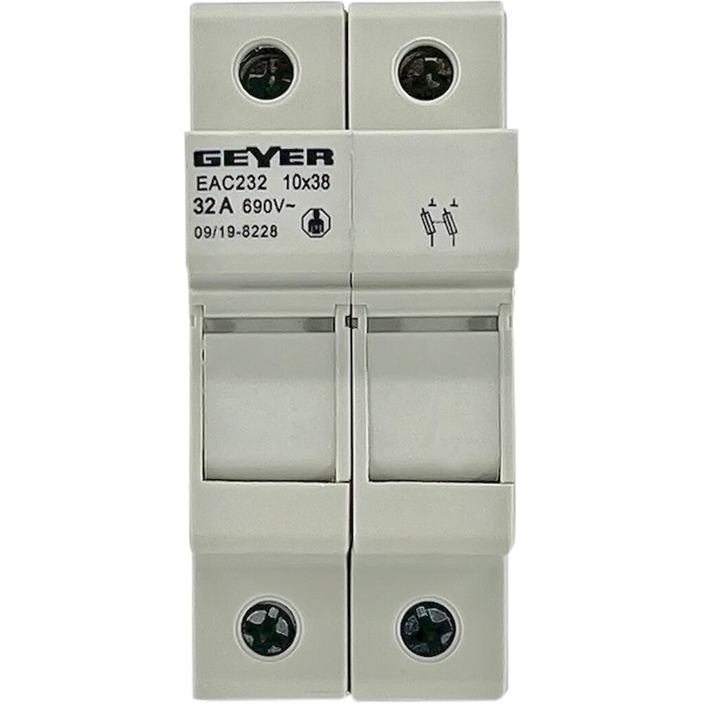 EAC232_3 Geyer Ασφαλειοθήκη AC 10x38 2P 32Α - Image 1