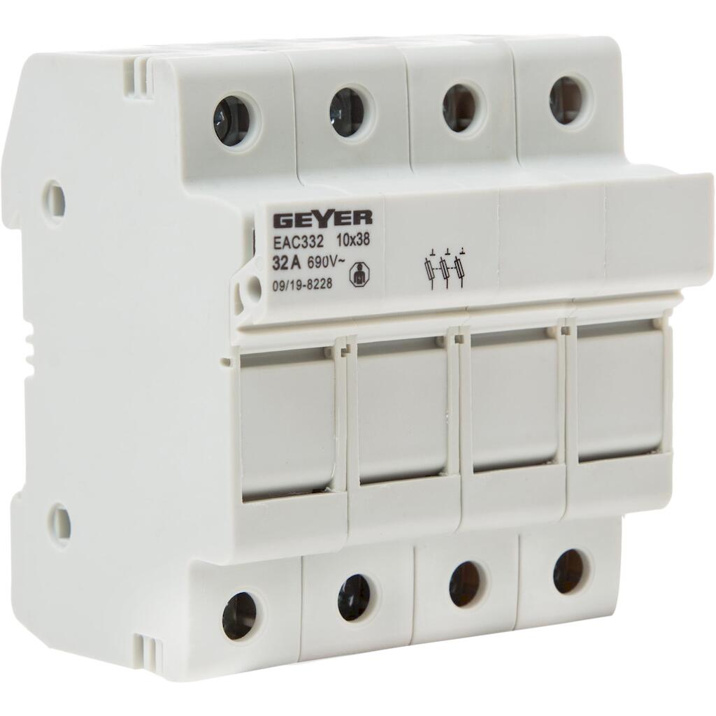 EAC332N_4 Geyer Ασφαλειοθήκη AC 10x38 3P+N 32Α - Image 1