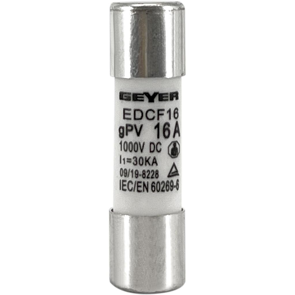 EDCF16_4 Geyer Ασφάλεια DC 10x38 16Α - Image 1