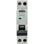 Geyer Ρελέ διαρροής 1P 30mA Τύπος A με αυτόματη ασφάλεια C 6A 6kA