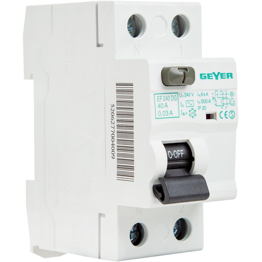 EF225EG_4 Geyer Ρελέ διαρροής 2P 25A 300mA Τύπος AC - Image 1