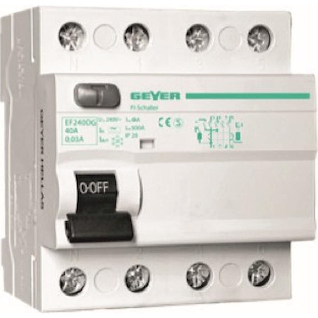 EF480EE_4 Geyer Ρελέ διαρροής 4P 80A 300mA - Image 1