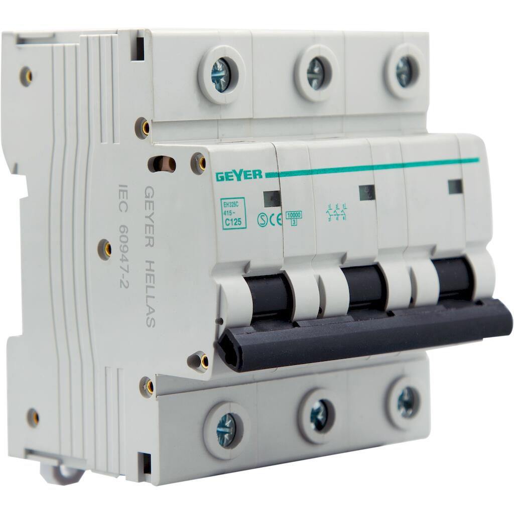 EH325C_4 Geyer Αυτόματη ασφάλεια 3P C 125A 10kA - Image 1