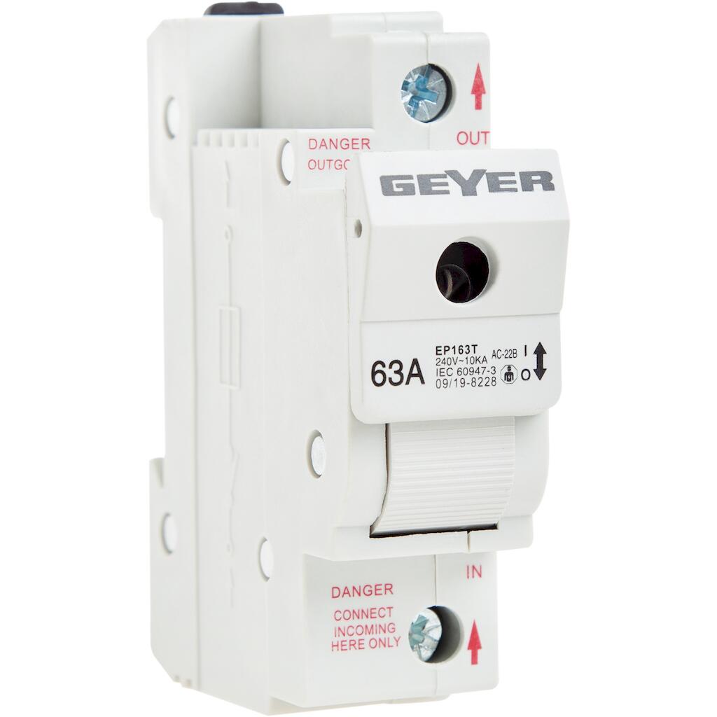 EP163T_4 Geyer Ασφαλοδιακόπτης NEOZED D02 1P 63A - Image 1