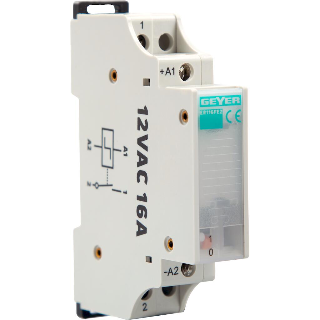 ER116FE2_4 Geyer Ρελέ καστάνιας 16A 12V AC 1NO 1M - Image 1