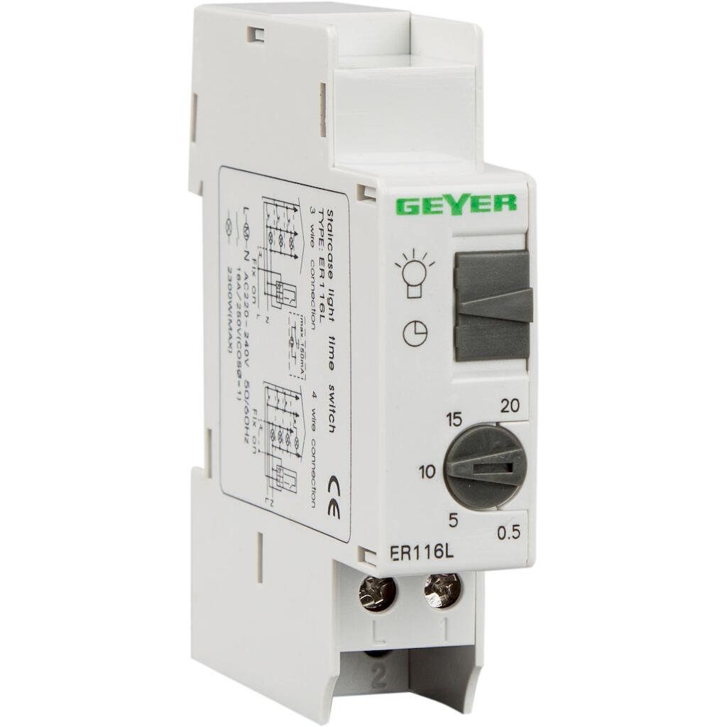 ER116L_4 Geyer Αυτόματος κλιμακοστασίου 0.5-20 λεπτά 230V 1M - Image 1