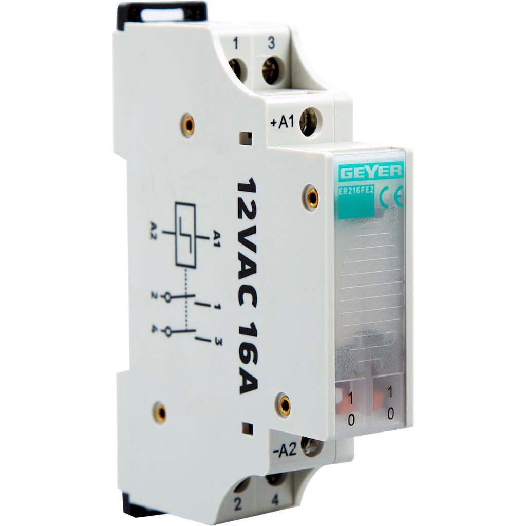 ER216FE2_4 Geyer Ρελέ καστάνιας 16A 12VAC 2NO 1M - Image 1