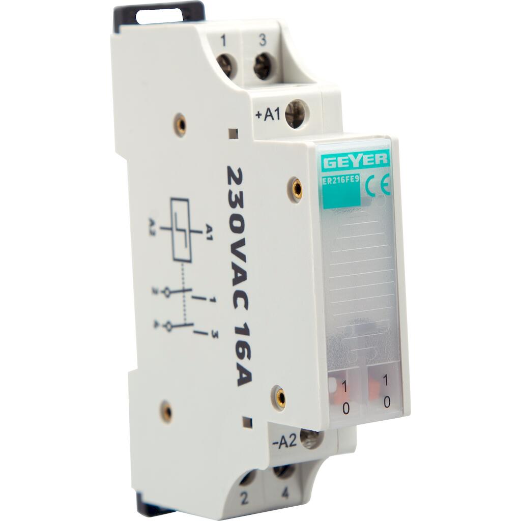 ER216FE9_4 Geyer Ρελέ καστάνιας 16A 230VAC 2NO 1M - Image 1