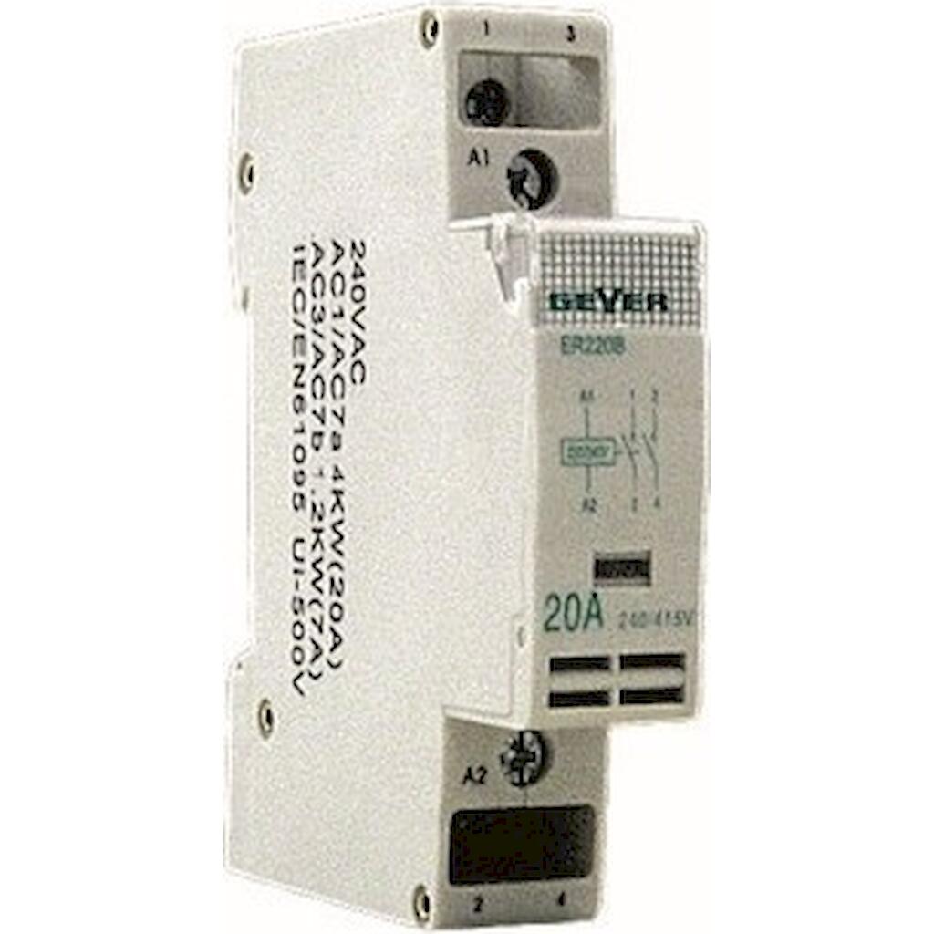 ER220A_4 Geyer Ρελέ θερμ/τών 20Α 24V AC 2NO 1M - Image 1