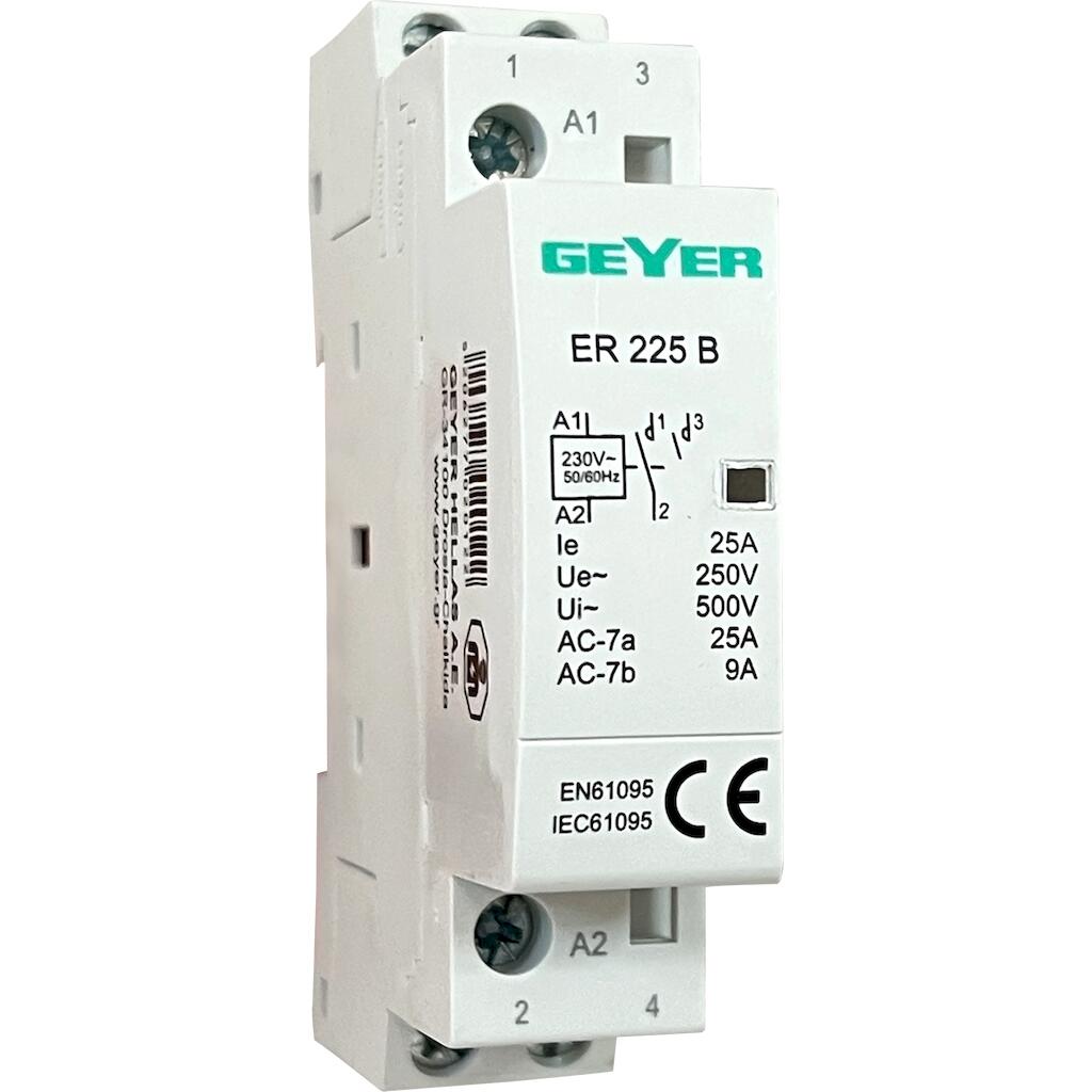 ER225B_4 Geyer Ρελέ θερμ/τών 25A 230V AC 2NO 1M - Image 1
