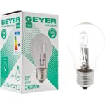 Geyer Λάμπα Αλογόνου Κλασσική A55 28W E27 2700K 369lm