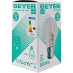 Geyer Λάμπα Αλογόνου Κλασσική 53W B22 2700Κ 834lm