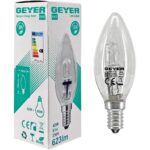 Geyer Λάμπα Αλογόνου Κερί C37 42W E14 2700Κ 623lm - Image 2