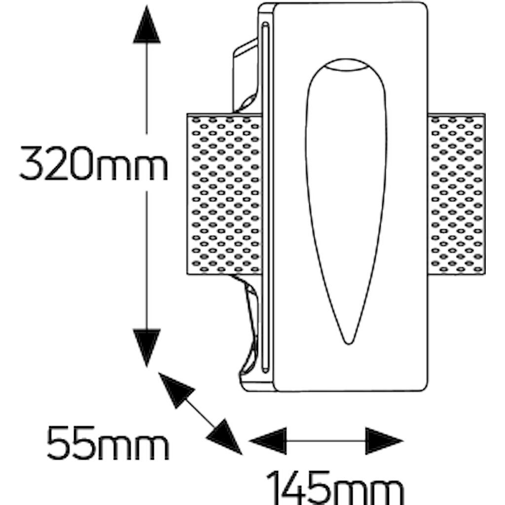 FG245110W_1 Geyer Γύψινο δάκρυ steplight 1xGU10 145x320mm - Image 1