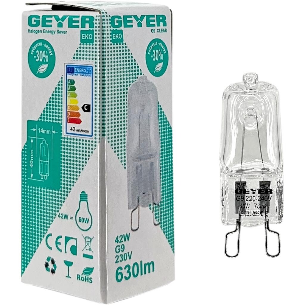 FG942_2 Geyer Λάμπα Αλογόνου G9 42W 2700Κ 623lm - Image 1