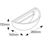 Geyer Γύψινη απλίκα Up L280 E14